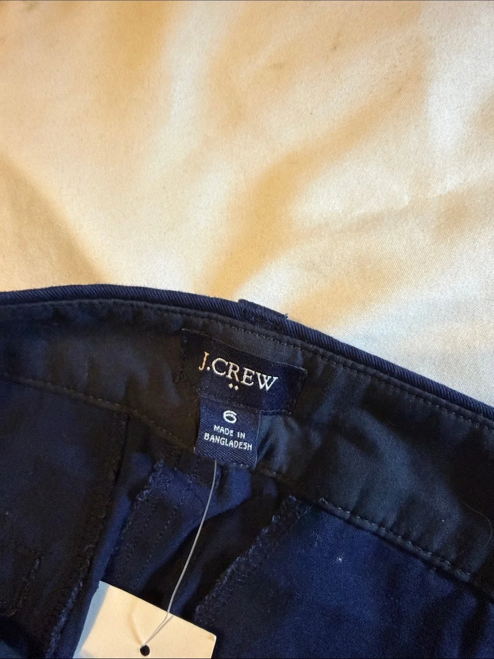 J. Crew Navy Cotton Bermuda Shorts